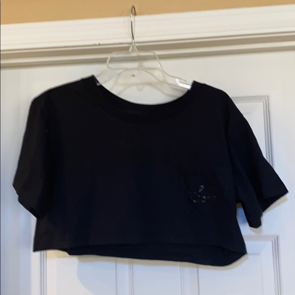 Victoria’s Secret black crop top size L New Unworn